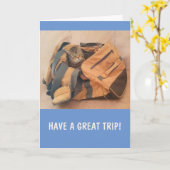 Funny Cat Miss U Kaart (Gele Bloem)