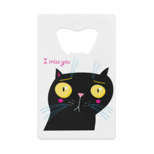 Funny cat mist je creditkaart flessenopener