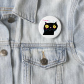 Funny cat mist je ronde button 5,7 cm (In situ)