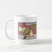 Funny cat-mok: Het eind is dichtbij Koffiemok (Links)