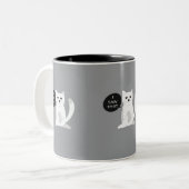 Funny Cat Mok | "Ik zag dat" Sarcastisch Kat cadea (Voorkant links)