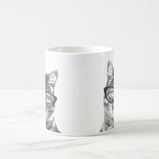 Funny cat mok | Keuken met nerdy-brillen (Center)