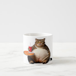 Funny Cat Mok – Pizza Lover Gift Koffiekopje