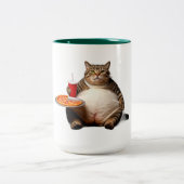 Funny Cat Mok – Pizza Lover Gift Koffiekopje (Center)