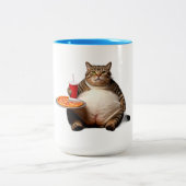 Funny Cat Mok – Pizza Lover Gift Koffiekopje (Center)