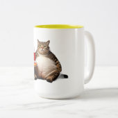 Funny Cat Mok – Pizza Lover Gift Koffiekopje (Voorkant rechts)