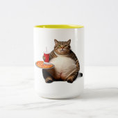 Funny Cat Mok – Pizza Lover Gift Koffiekopje (Center)
