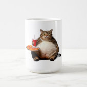 Funny Cat Mok – Pizza Lover Gift Koffiekopje (Center)