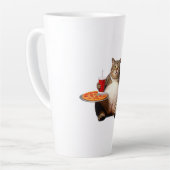 Funny Cat Mok – Pizza Lover Gift Koffiekopje (Linkerhoek)