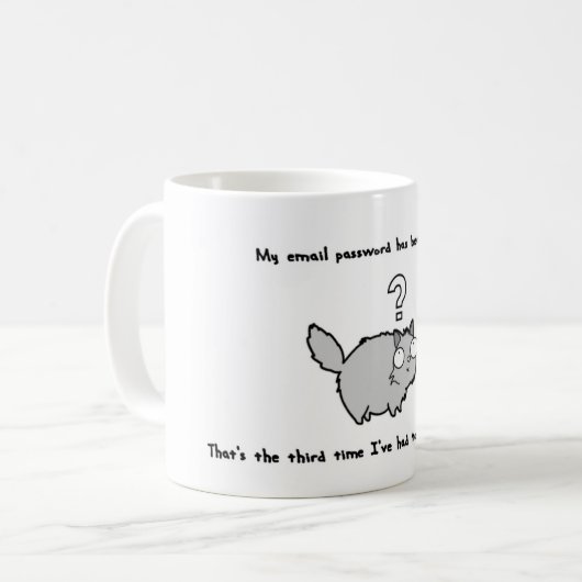 Funny cat mok voor geeks (Voorkant links)