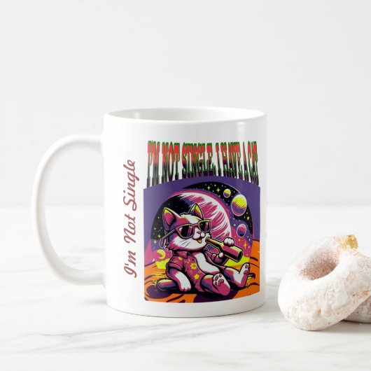 Funny Cat Mok voor Pet Lovers & Cat Moms (Met donut)