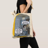 Funny Cat Mom Bathroom Humor Gift Tote Bag (Dichtbij)