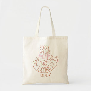 Funny Cat Mom Gezegde Tote Bag