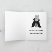 Funny Cat Mother's Day no Cooking Kaart (Binnen)
