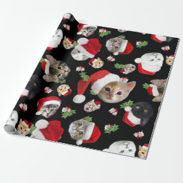 Funny cat mouse and catnip Kerstmis wrapping Cadeaupapier