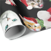 Funny cat mouse and catnip Kerstmis wrapping Cadeaupapier (Rol Hoek)