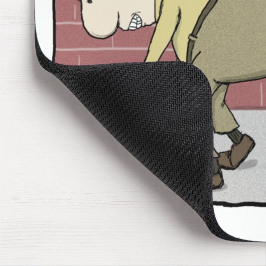 Funny cat mousepad: Het eind is dichtbij Muismat (Hoek)