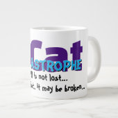 Funny Cat Mug – CatAstrophe: All is not lost.. Grote Koffiekop (Voorkant rechts)