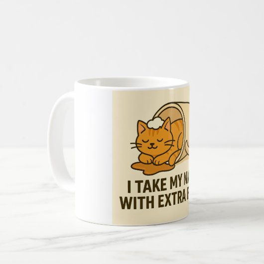 Funny cat mug  koffiemok (Voorkant links)