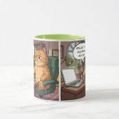 Funny cat mug mok (Midden)