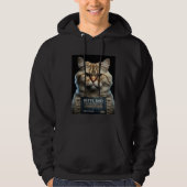 Funny Cat Mugshot Bad Kitty Cat Mom or Cat Dad Hoodie (Voorkant)