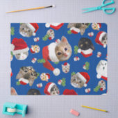 Funny cat muis and catnip kersttissue tissuepapier (Craft)