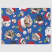 Funny cat muis and catnip kersttissue tissuepapier (Voorkant)