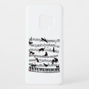 Funny Cat Music Note, Gift for Piano Player, Music Case-Mate Samsung Galaxy S9 Hoesje