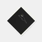 Funny Cat Mustache Cat Lover Servet (Hoek)