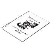 Funny Cat Notebook – Valentine Love Quote Notitieboek (Linkerzijde)