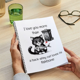Funny Cat Notebook – Valentine Love Quote Notitieboek