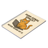 Funny Cat Notitieboek - "Spint-zonale ruimte?" (Linkerzijde)
