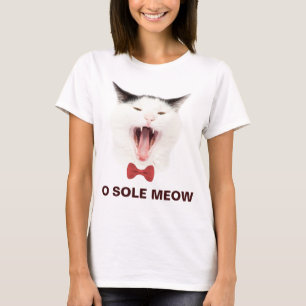 Funny Cat O Sole Meow aanpasbaar T-shirt
