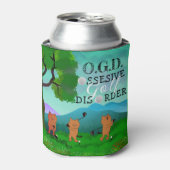 Funny Cat Obsessief Golf Aandoening Koelbox Blikjeskoeler (Blikje Voorkant)