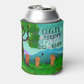 Funny Cat Obsessief Golf Aandoening Koelbox Blikjeskoeler (Blikje Achterkant)