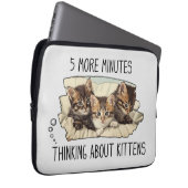 Funny Cat of Kittens Laptop Sleeve (Voorkant Rechts)