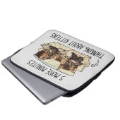 Funny Cat of Kittens Laptop Sleeve (Voorkant onderkant)