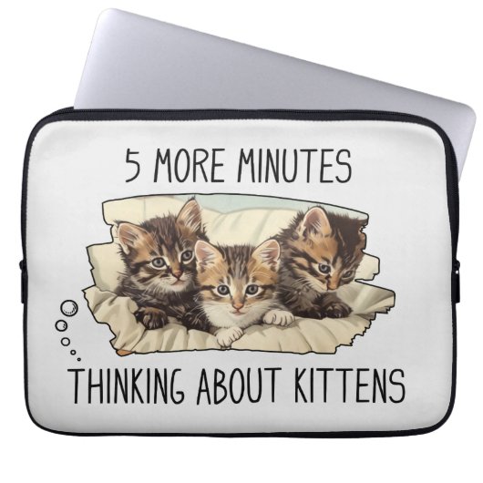 Funny Cat of Kittens Laptop Sleeve (Voorkant)