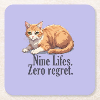 Funny Cat Onderzetter - Eenvoudig minimalistisch m