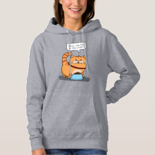Funny Cat ongelukkig met hoe Hoodie