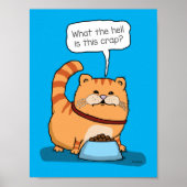 Funny Cat ongelukkig met hoe Poster (Voorkant)