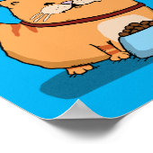 Funny Cat ongelukkig met hoe Poster (Hoek)