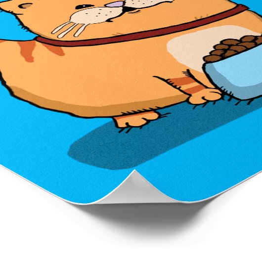 Funny Cat ongelukkig met hoe Poster (Hoek)