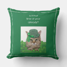 Funny Cat op St. Patrick's Day