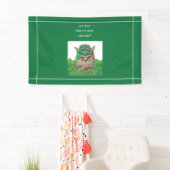 Funny Cat op St. Patrick's Day Spandoek (Insitu)