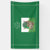 Funny Cat op St. Patrick's Day Spandoek (Verticaal)