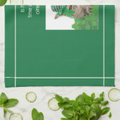 Funny Cat op St. Patrick's Day Theedoek (Gevouwen)