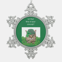 Funny Cat op St. Patrick's Day