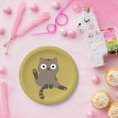 Funny Cat Papieren Bordje (Feest)