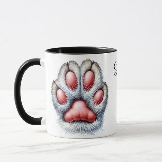Funny Cat Paw Coffee Mug Mok (Links)